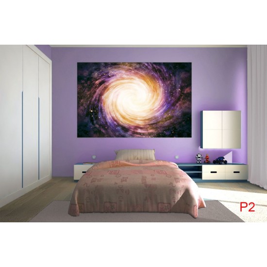 Wall murals space area in 2 options