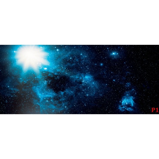 Wallpaper Space view with sun land and stars Wallpaper Space view with sun land and stars