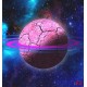 Wallpaper mural space stars pink planet Wallpaper mural space stars pink planet