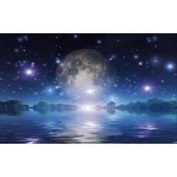 Wall mural abstract view of planet Earth and water