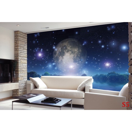 Wall mural abstract view of planet Earth and water Wall mural abstract view of planet Earth and water