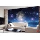 Wall mural abstract view of planet Earth and water Wall mural abstract view of planet Earth and water