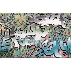 Wall mural graffiti in green Wall mural graffiti in green