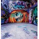 Wall mural graffity door in space Wall mural graffity door in space