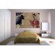 Wallpapers graffiti wall with a bull and a girl