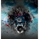 Wall mural painted tiger art painting graffiti in 2 colors