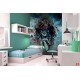 Wall mural painted tiger art painting graffiti in 2 colors