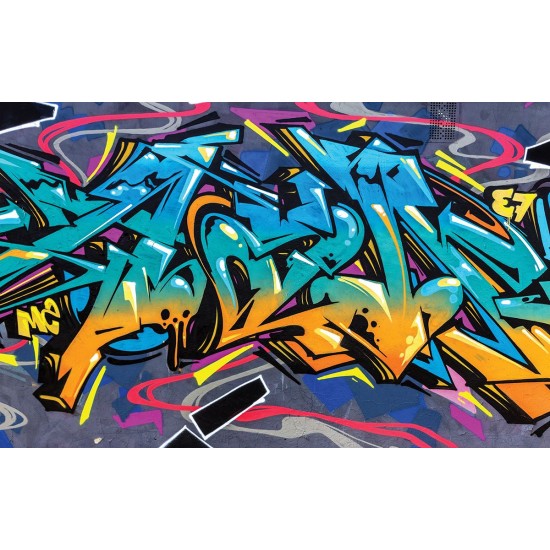 Wall mural graffiti plastering wall in 2 colors Wall mural graffiti plastering wall in 2 colors