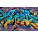 Wall mural graffiti plastering wall in 2 colors Wall mural graffiti plastering wall in 2 colors