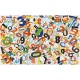 Wall mural Children collage of digits in 2 colors Wall mural Children collage of digits in 2 colors