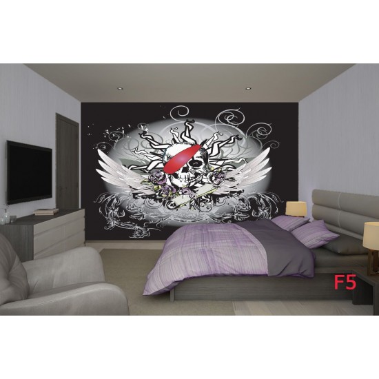 Wallmural graphics skull tattoo Wallmural graphics skull tattoo