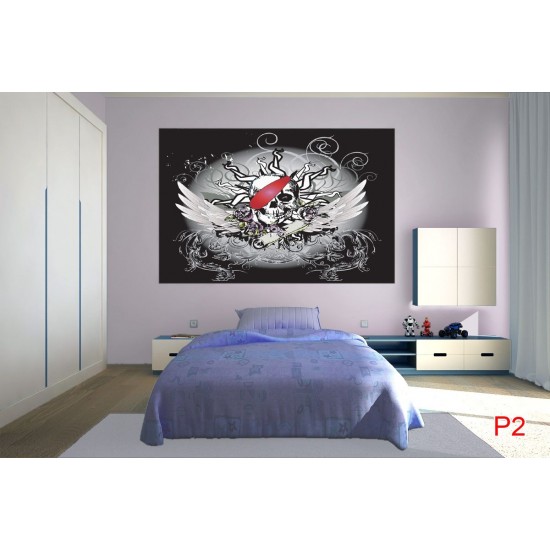 Wallmural graphics skull tattoo Wallmural graphics skull tattoo