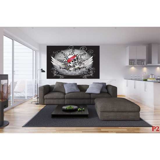 Wallmural graphics skull tattoo Wallmural graphics skull tattoo