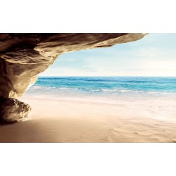 Wall murals sea view with overhanging cliff
