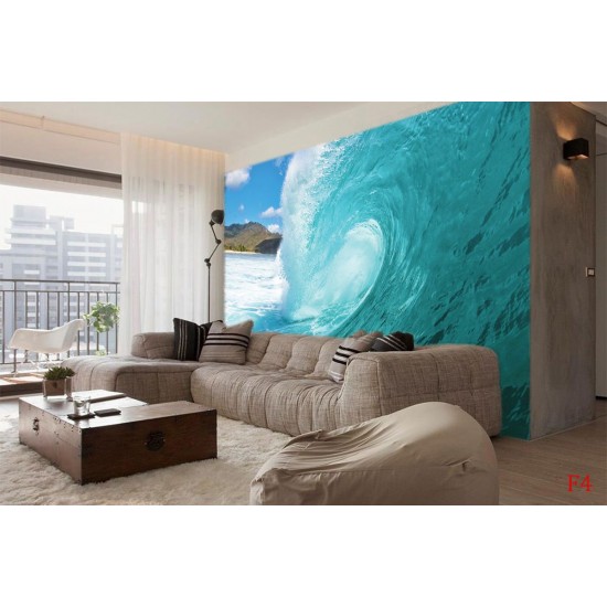 Wall murals large sea wave