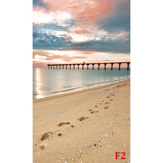 Wall murals beautiful sunset beach and bridge Wall murals beautiful sunset beach and bridge