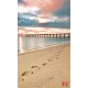 Wall murals beautiful sunset beach and bridge Wall murals beautiful sunset beach and bridge
