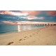 Wall murals beautiful sunset beach and bridge Wall murals beautiful sunset beach and bridge