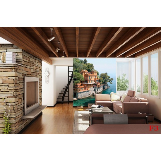 Wallpapers mural Mediterranean villas on the hillside