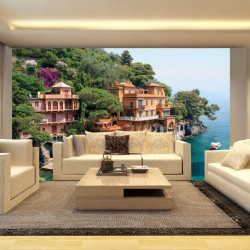 Wallpapers mural Mediterranean villas on the hillside Wallpapers mural Mediterranean villas on the hillside
