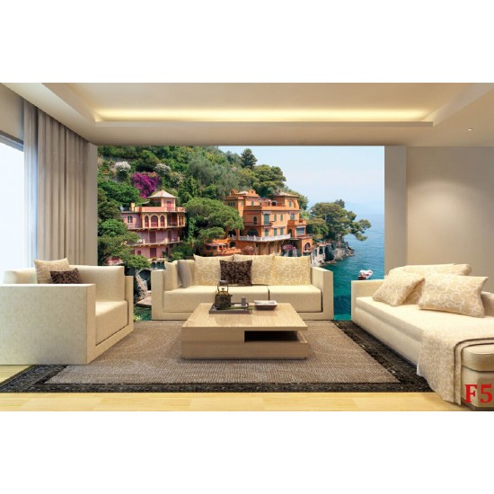 Wallpapers mural Mediterranean villas on the hillside