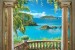 Photo mural Arch classic with a wonderful view of the sea