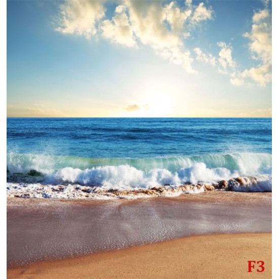 Wallpapers mural daily sea view of beach and waves