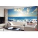 Wallpapers mural daily sea view of beach and waves