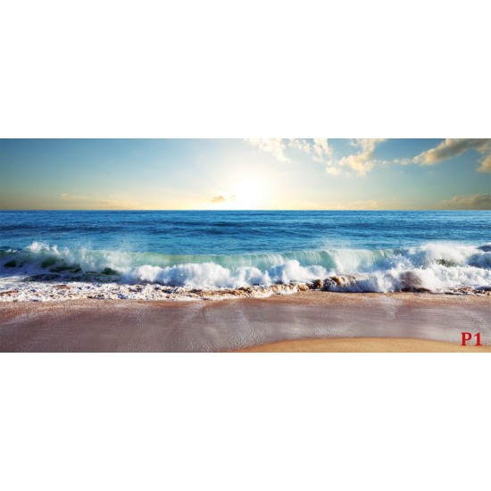 Wallpapers mural daily sea view of beach and waves