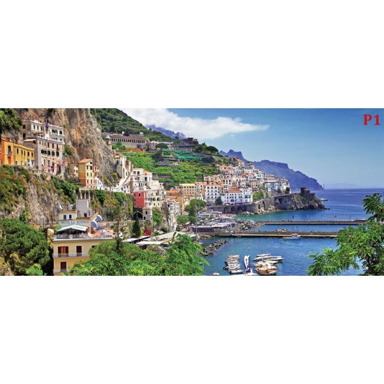 Wallpapers mural view Amalfi sea coast Italy Wallpapers mural view Amalfi sea coast Italy