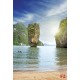Wallpapers mural daily view of Thailand beach and rocks Wallpapers mural daily view of Thailand beach and rocks