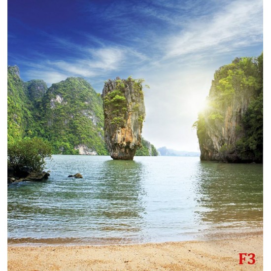 Wallpapers mural daily view of Thailand beach and rocks Wallpapers mural daily view of Thailand beach and rocks