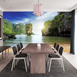 Wallpapers mural daily view of Thailand beach and rocks