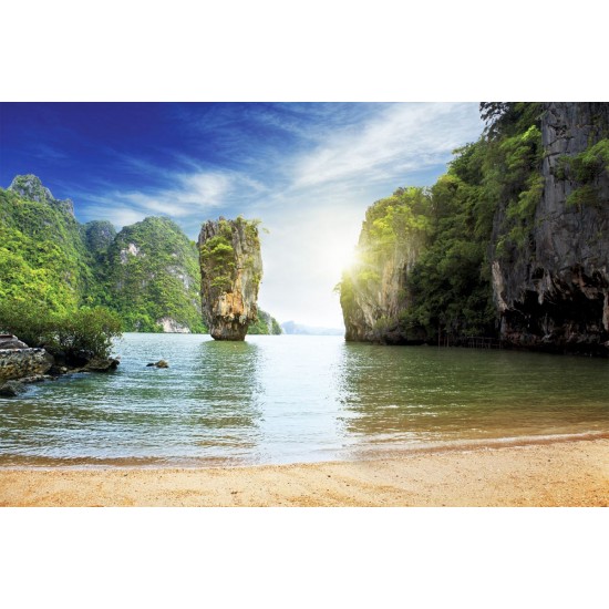 Wallpapers mural daily view of Thailand beach and rocks Wallpapers mural daily view of Thailand beach and rocks