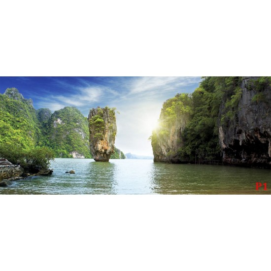 Wallpapers mural daily view of Thailand beach and rocks Wallpapers mural daily view of Thailand beach and rocks