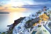 Wallpapers mural view sunset over Santorini