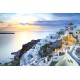 Wallpapers mural view sunset over Santorini