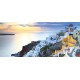 Wallpapers mural view sunset over Santorini