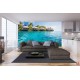 Wallpapers mural wonderful ocean with tropical houses Wallpapers mural wonderful ocean with tropical houses