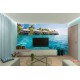 Wallpapers mural wonderful ocean with tropical houses Wallpapers mural wonderful ocean with tropical houses