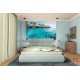Wallpapers mural wonderful ocean with tropical houses Wallpapers mural wonderful ocean with tropical houses