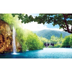 Wallpapers mural wonderful tropical waterfall Wallpapers mural wonderful tropical waterfall