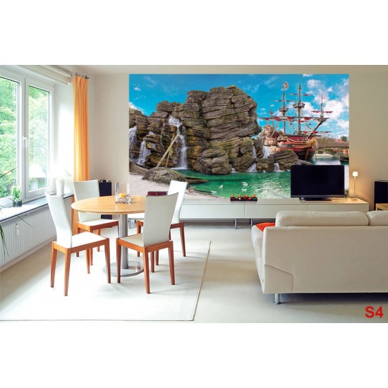 Wallpapers mural an old pirate ship Wallpapers mural an old pirate ship