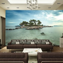 Wallpapers mural beautiful view on a desert island Wallpapers mural beautiful view on a desert island