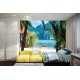 Wallpapers mural beautiful tropical bay boat