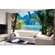 Wallpapers mural beautiful tropical bay boat