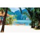 Wallpapers mural beautiful tropical bay boat