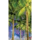 Wallpapers mural beautiful city view of the alley with palm Wallpapers mural beautiful city view of the alley with palm