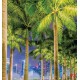 Wallpapers mural beautiful city view of the alley with palm Wallpapers mural beautiful city view of the alley with palm
