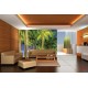 Wallpapers mural beautiful city view of the alley with palm Wallpapers mural beautiful city view of the alley with palm